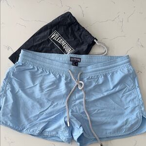 Vilebrequin Sky Blue Drawstring Swim Trunks women
